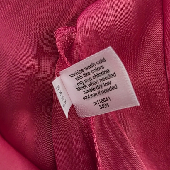 NWT Lane Bryant Silky Pink Midi Dress Flutter Sleeve, Women's Size 18 Plus Size - Picture 7 of 8